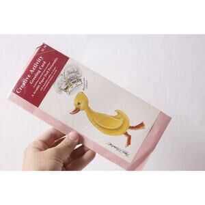 Uncut Peggy Rosamond Raphael Duck Paper Doll Greeting Card ~ 260514-WH 1367